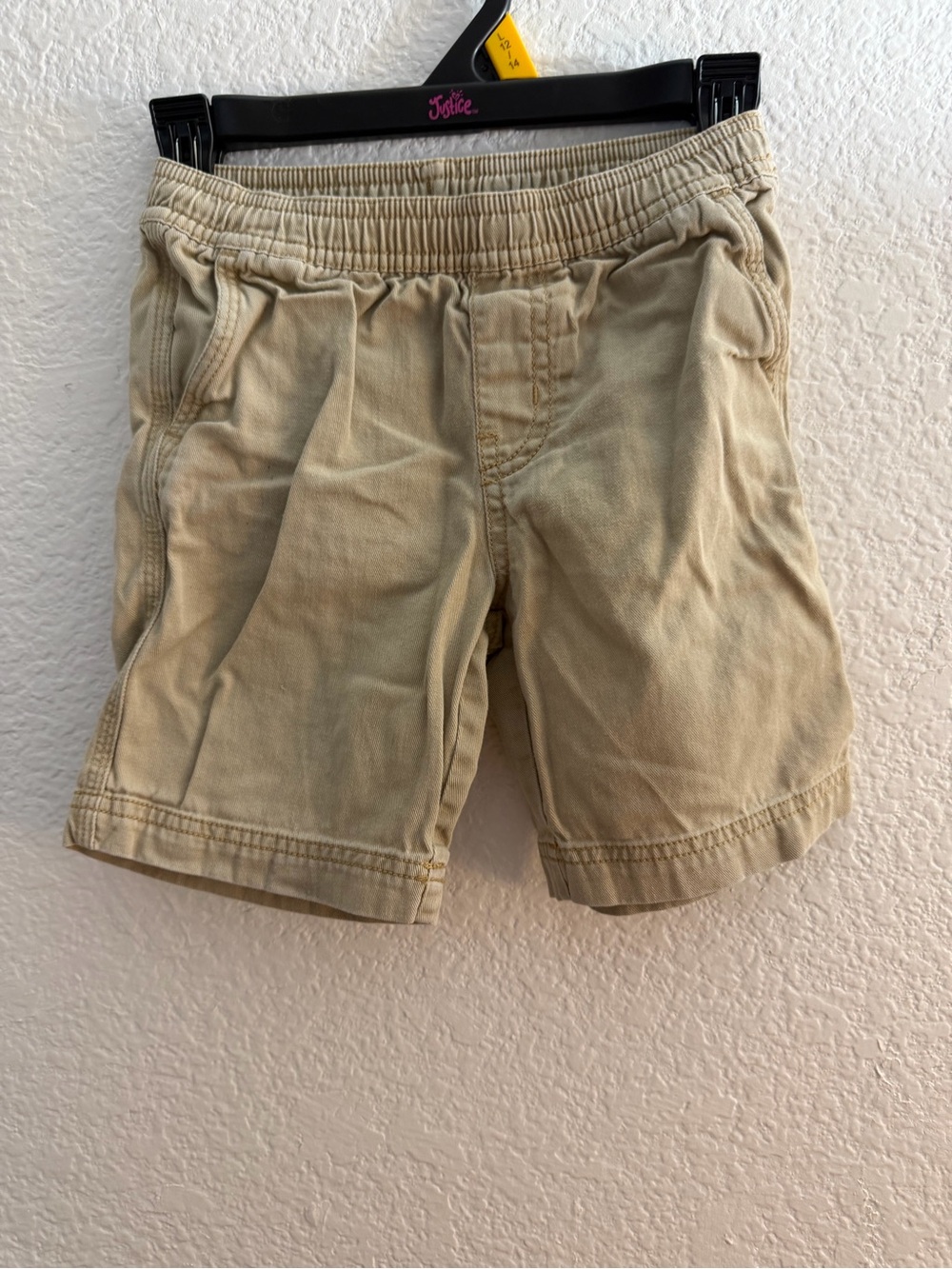 Tea Collection Boys Khaki Pull-On Chino Shorts Tan Size 4